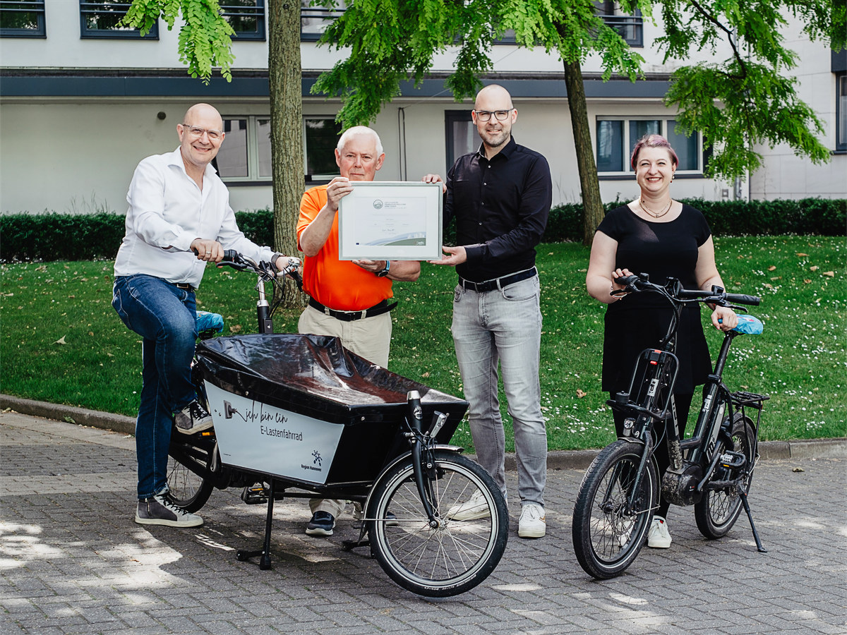 Fahrradfreundliche Arbeitgeberin