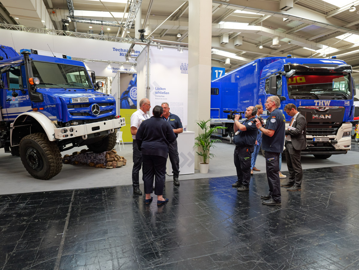 Stand auf der Interschutz 2026 vom THW