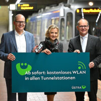 Kostenloses WLAN in Tunnelstationen