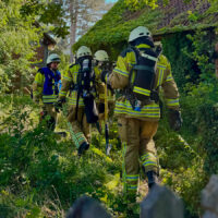 Brand leerstehendes Gebäude