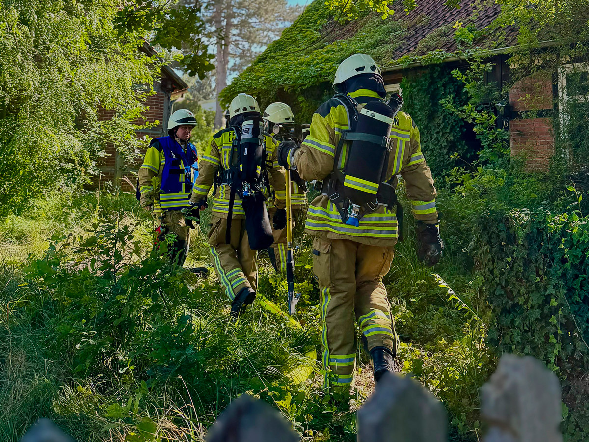 Brand leerstehendes Gebäude