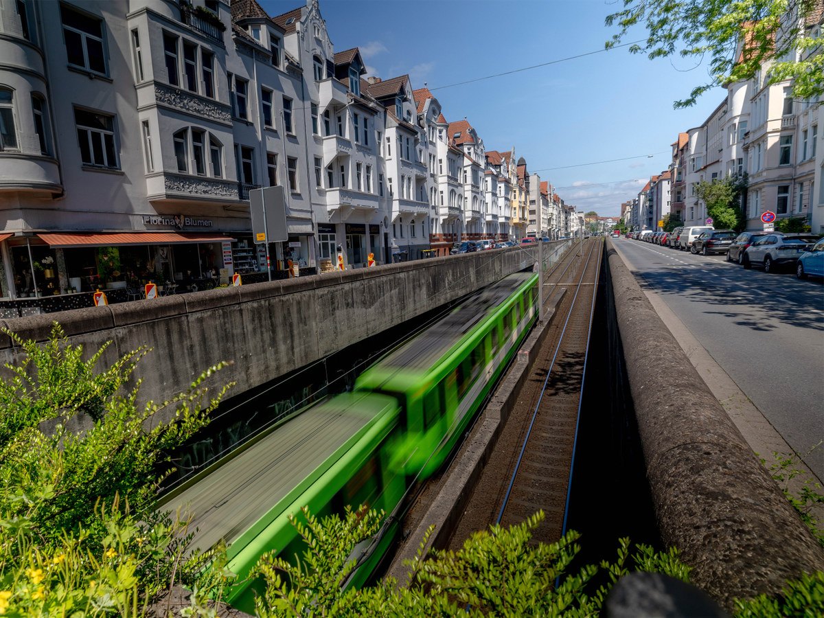 Bauarbeiten auf der Podbielskistraße