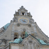 Rathausbalkon in Hannover vorsorglich gesperrt Rathausbalkon gesperrt