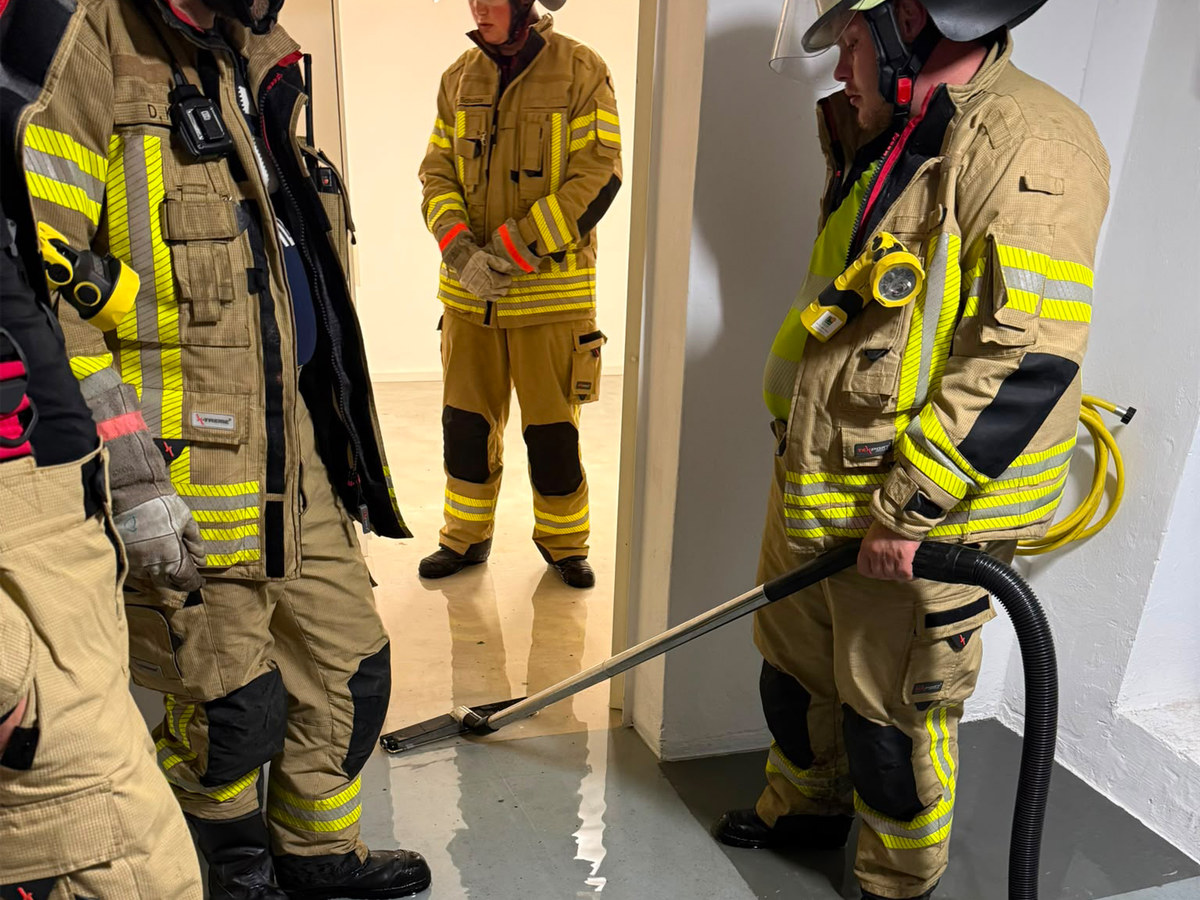 Wassersauger im Einsatz