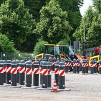 Oktablöcke für Straßensperren