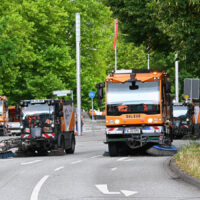 aha Stadtreinigung sorgt beim Schützenfest für saubere Straßen aha Reinigung nach Schützenausmarsch