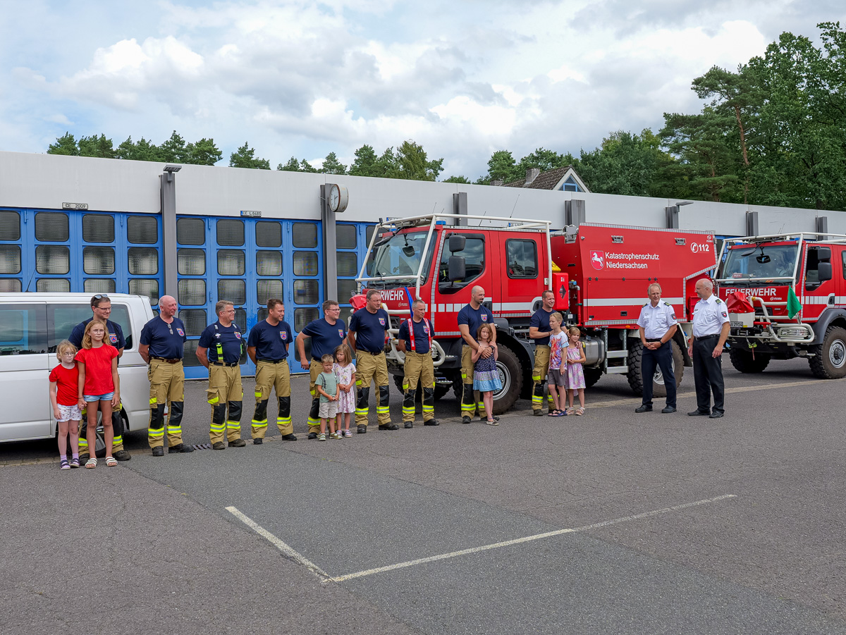 Rückkehr der Feuerwehrkräfte nach Celle