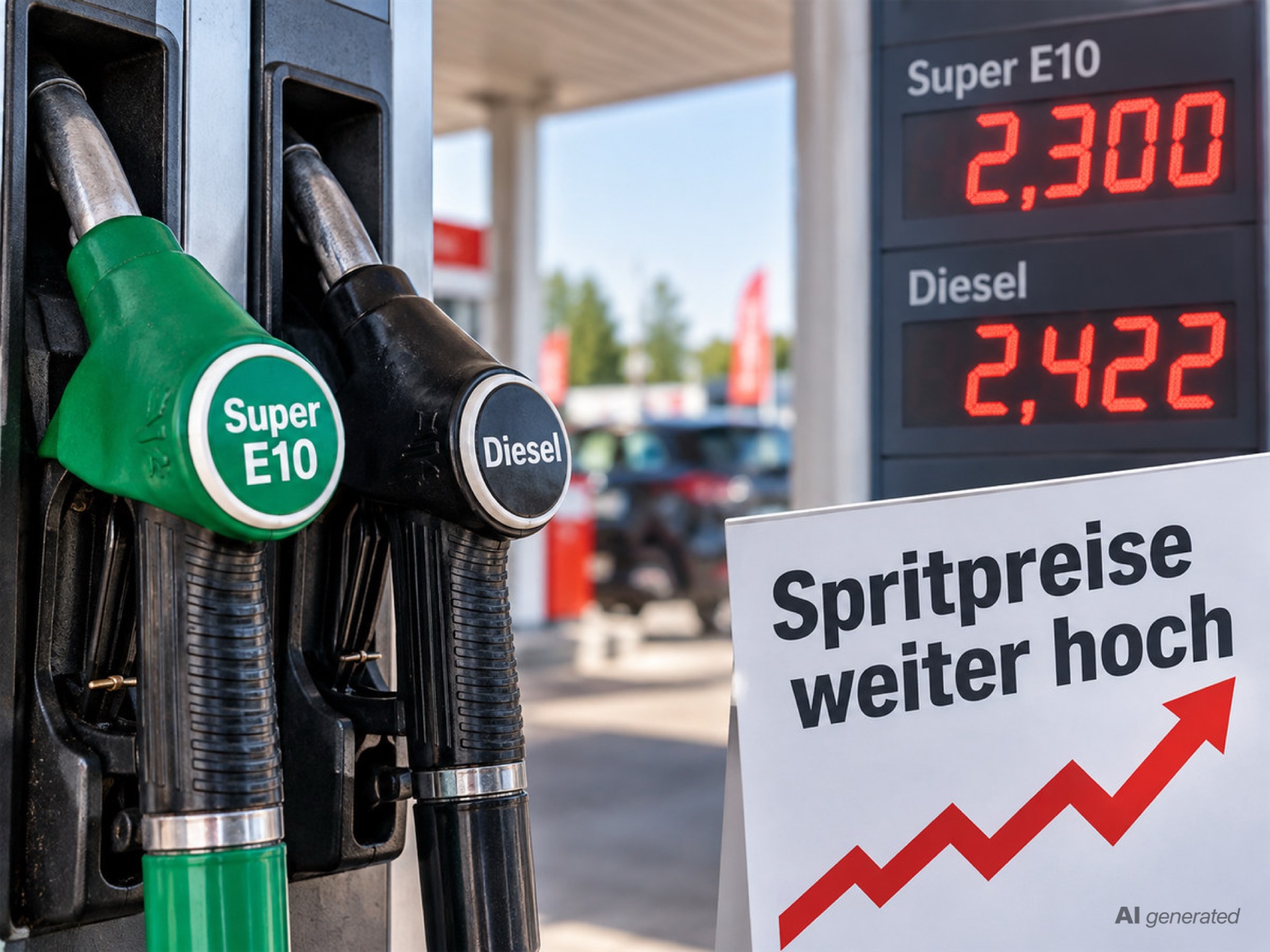 Spritpreise weiter hoch: Super E10 erreicht Allzeithoch Spritpreise Rekordniveau