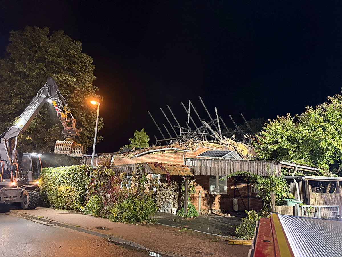 Schwere Schäden am Wohnhaus durch Dachstuhlbrand